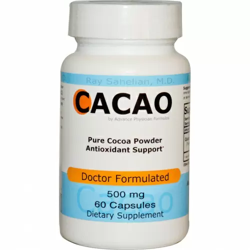 Advance Physician Formulas, Inc., Какао, 500 мг, 60 капсул