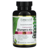 Emerald Laboratories, Мультивитаминный комплекс для женщин от 45 лет, для приема 1 раз в день, коферментная формула, 30 растительных капсул