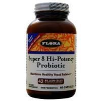 Flora, Udo's Choice Super 8 высокоэффективный пробиотик 60 капсул