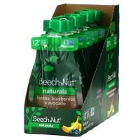 Beech-Nut, Naturals, Stage 2, банан, голубика и авокадо, 6 пакетиков по 99 г (3,5 унции)