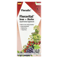 Gaia Herbs, Floradix, железо и травы Floravital, 23 жидк. унции (700 мл)