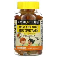 Mason Natural, Healthy Kids, мультивитамины для общего здоровья детей, 100 жевательных мармеладок