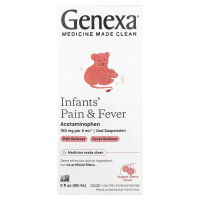 Genexa, Infants 'Pain & Fever, органическая вишня, 59 мл (2 жидк. унц.)