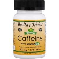 Healthy Origins, Натуральный кофеин, содержит InnovaTea, 200 мг , 120 таблеток