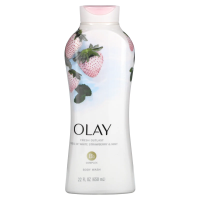 Olay, Fresh Outlast, гель для душа, охлаждающая белая земляника и мята, 650 мл (22 жидк. унции)