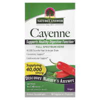 Nature's Answer, Кайенский перец (Capsicum Annuum), 90 растительных капсул