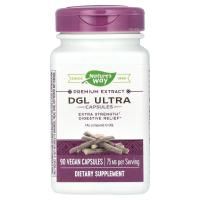 Nature's Way, DGL Ultra, глицирризинат солодки, 75 мг, 90 веганских капсул