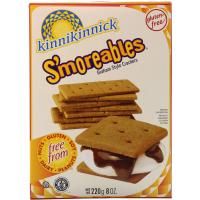 Kinnikinnick Foods, Крекеры из непросеянной муки, подходят для смора, 8 унций (220 г)