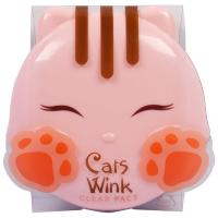 Tony Moly, Cat's Wink, Матирующая компактная пудра, Светло-бежевый оттенок, 0,38 унций (11 г)