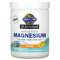 Garden of Life, Dr. Formulated, порошок магния из цельных продуктов, апельсин, 197,4 г
