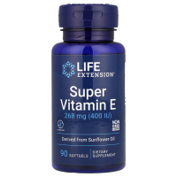 Life Extension, супервитамин E, 268 мг (400 МЕ), 90 капсул