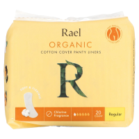 Rael, Ежедневные прокладки из органического хлопка, обычного размера, 20 шт.