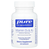 Pure Encapsulations, Витамины D3 и K2, 120 капсул