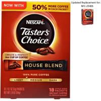 Nescafé, Растворимый кофе Taster's Choice, House Blend, 18 индивидуальных пакетиков по 3 г.