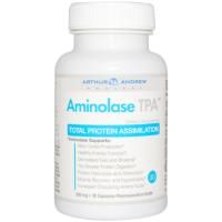 Arthur Andrew Medical, ТФК Аминолаза, для полного усвоения протеина, 250 мг, 30 капсул