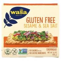 Wasa Flatbread, Crispbread, кунжут и морская соль, без глютена, 175 г (6,1 унции)