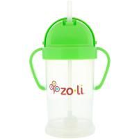 Zoli, Bot XL, кружка-непроливайка с соломинкой, зеленая, 9 унций