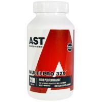 AST Sports Science, Мульти Про 32X, мультивитаминно-минеральная добавка для серьезно занимающихся спортом, 200 капсул