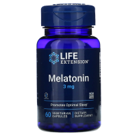 Life Extension, Life Extension, мелатонин, 3 мг, 60 капсул