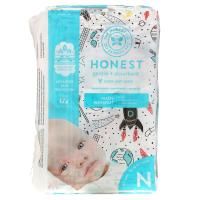 The Honest Company, Honest Diapers, Super-Soft Liner, Newborn, Space Travel, Up to 10 Pounds, 32 Diapers