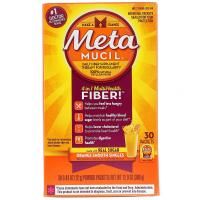 Metamucil, 4 in 1 MultiHealth Fiber, Orange Smooth Singles, 30 Packets, 0.43 oz (12 g) Each
