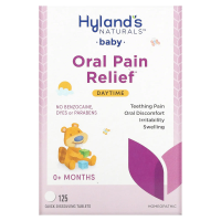 Hyland's Naturals, Для малышей, обезболивание при болях во рту, 125 быстрорастворимых таблеток