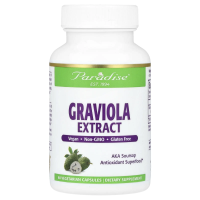 Paradise Herbs, Brazilian Graviola, 60 Vegetarian Capsules