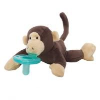 WubbaNub, Соска для младенцев, 0–6 месяцев, Monkey, 1 соска