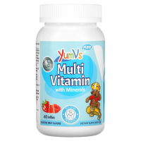 Yum-V's, Мультивитамины и минералы, вкусный фруктовый вкус, 60 мармеладные медвежата