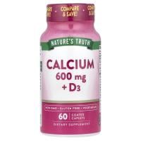 Nature's Truth, Кальций + D3, 60 капсул в оболочке