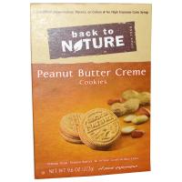 Back to Nature, Печенье с кремовой прослойкой из арахисового масла, 9,6 унций (272 г)