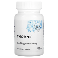 Thorne Research, бисглицинат цинка, 30 мг, 60 капсул