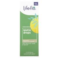 Life-flo, Biotin Drops, For Healthy Hair & Nails, Natural Vanilla Flavor, 10,000 mcg , 2 fl oz (60 ml)
