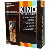 KIND Bars, Фруктово-ореховые батончики, с миндалем и кокосом, 12 батончиков по 40 г