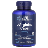 Life Extension, L-аргинин, 700 мг, 200 капсул
