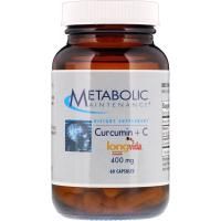 Metabolic Maintenance, Куркумин + С, 400 мг, 60 капсул