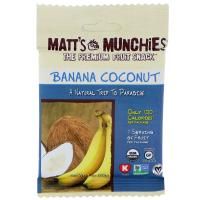 Matt's Munchies, Банан, кокос, 12 пакетов, 1 унц. (28 г) каждый