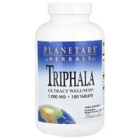 Planetary Herbals, Трифала, здоровье желудочно-кишечного тракта, 1,000 мг, 180 таблеток