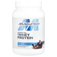 Muscletech, 100% сывороточный протеин травяного откорма, тройной шоколад, 816 г (1,8 фунта)