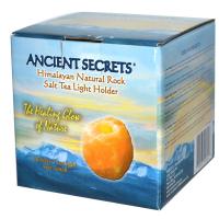 Ancient Secrets, Lotus Brand Inc., Подсвечник из гималайской природной каменной соли, маленький, 1 держатель