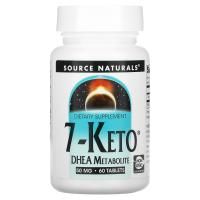 Source Naturals, 7-Кето, ДГЭА метаболит, 50 мг, 60 таблеток