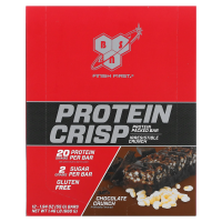 BSN, Протеиновые чипсы, шоколадный хрустящий вкус, 12 батончиков, 2,01 унц. (57 г) каждый