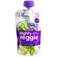 Plum Organics, Органическое питание Mighty Veggie, смузи из овощей и фруктов, 113 г