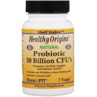 Healthy Origins, Пробиотик, 30 млрд КОЕ, 7 вегетарианских капсул
