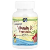 Nordic Naturals, Желатиновые конфеты с витамином D3, 400 МЕ, 60 желатиновых конфет