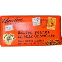 Chocolove, Соленый арахис в молочном шоколаде, 3.2 унции (90 г)