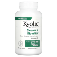 Kyolic, Формула 102, выдержанный экстракт чеснока, очищение от кандиды и улучшение пищеварения, 200 вегетарианских капсул