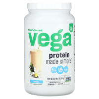Vega, На растительной основе, Protein Made Simple, ваниль, 2 фунта (3,7 унции)