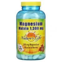 Nature's Life, Малат магния, 1300 мг, 250 таблеток