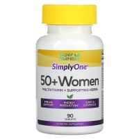 Super Nutrition, Simply One, 50+ Women, Triple Power Multivitamins, 90 Tablets